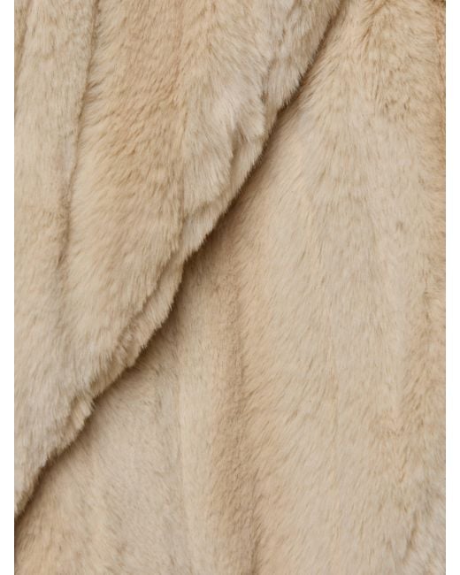 Veste En Fourrure Synthétique Davy, Fourrure À Rayures Latte L'Agence en coloris Natural