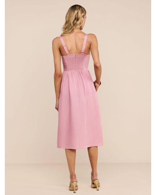 L'Agence Pink Tiani Bustier Dress