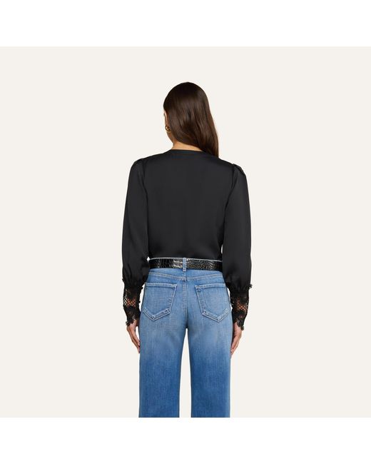 L'Agence Blue Ava Blouse