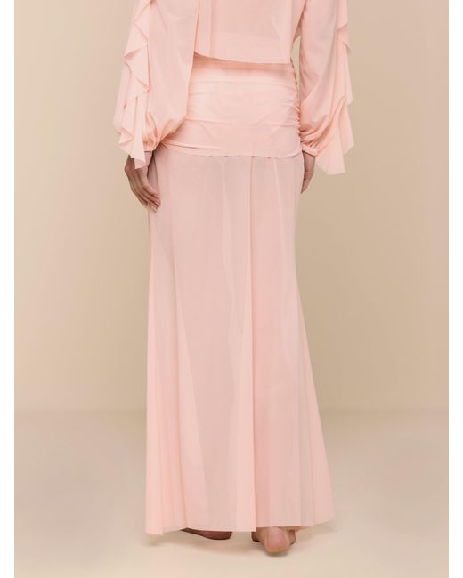 L'Agence Natural Mahe Mesh Cover-Up Skirt