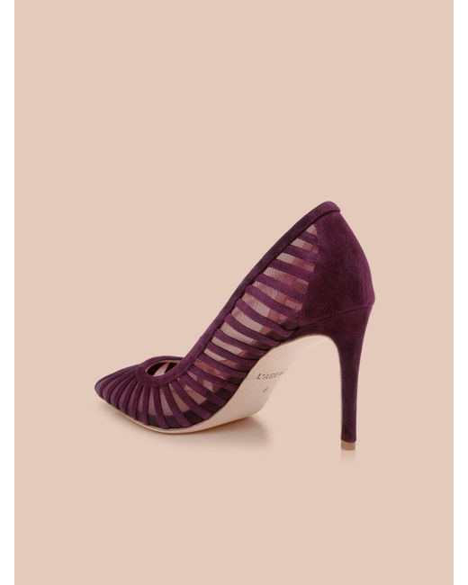 L'Agence Pink Lenox Mesh Pump