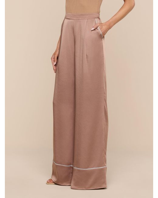 L'Agence Natural Tavia Satin Trouser
