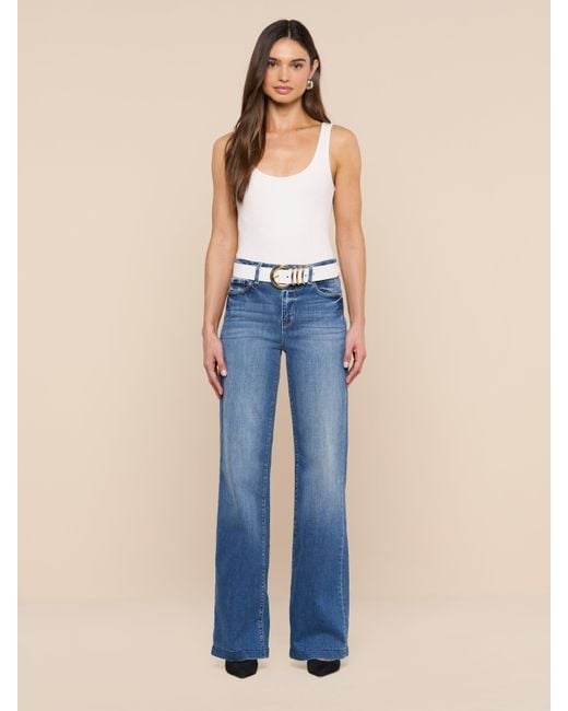 L'Agence Metallic Tobar Leather Belt
