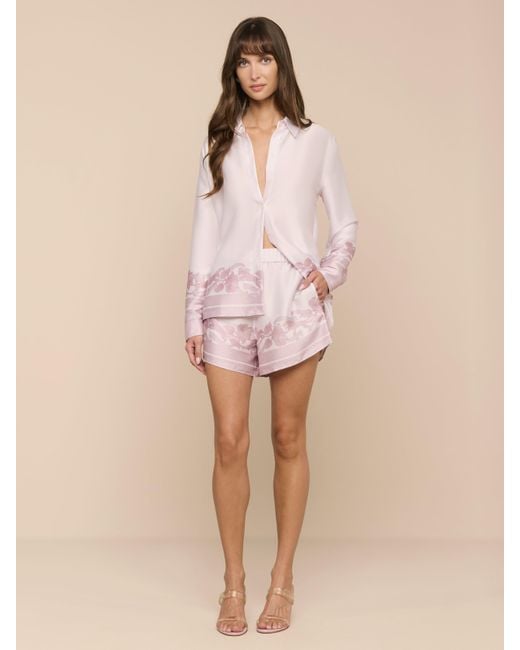 L'Agence Pink Judy Blouse Top