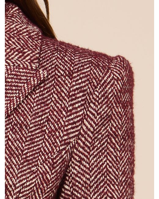 L'Agence Purple Karima Tweed Blazer