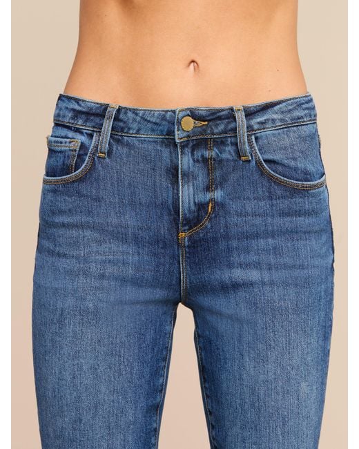 L'Agence Blue Ruth Straight-Leg Jean