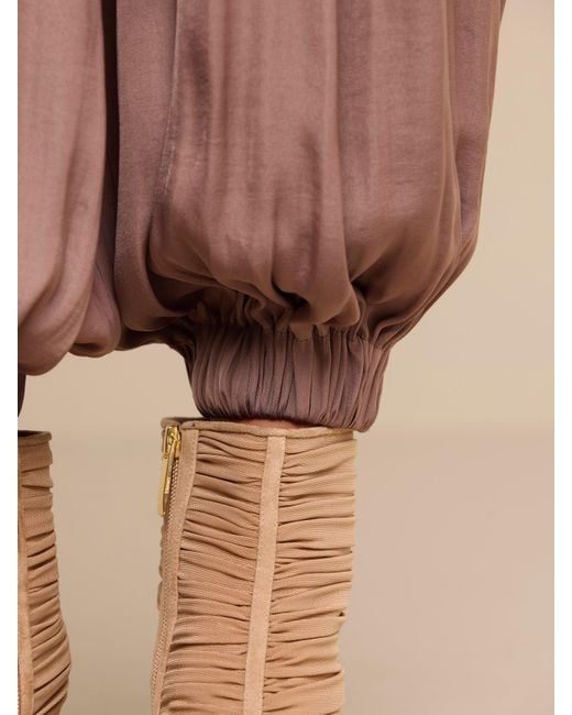 L'Agence Brown Palmer Satin Pants