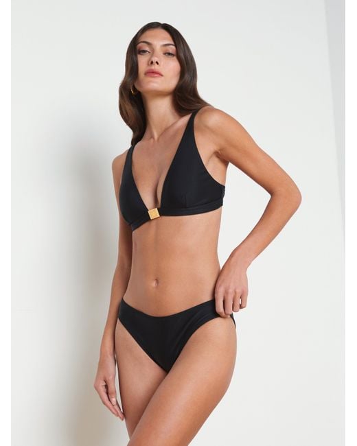 L'Agence White Nicole Bikini Bottom