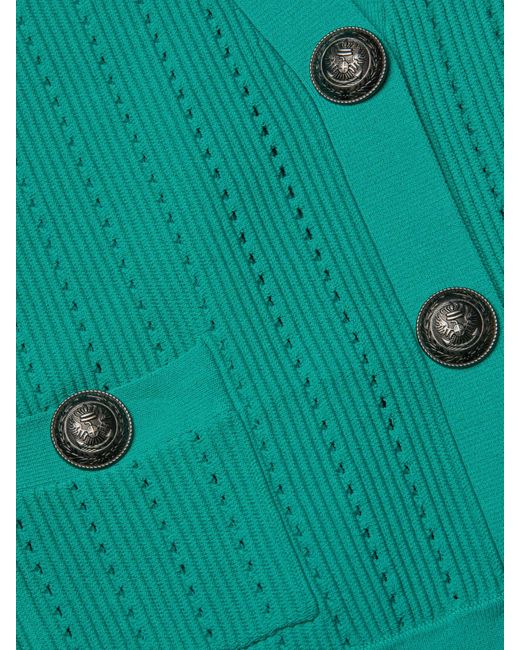 Cardigan En Maille Pointelle Irvin, Lagon/Nickel L'Agence en coloris Blue