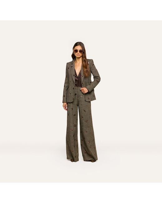 L'Agence Black Chamberlain Sequined Blazer