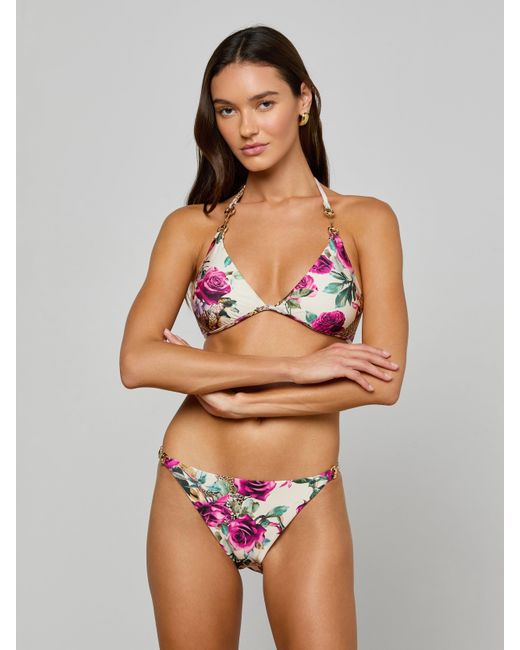L'Agence White String Bikini Bottom