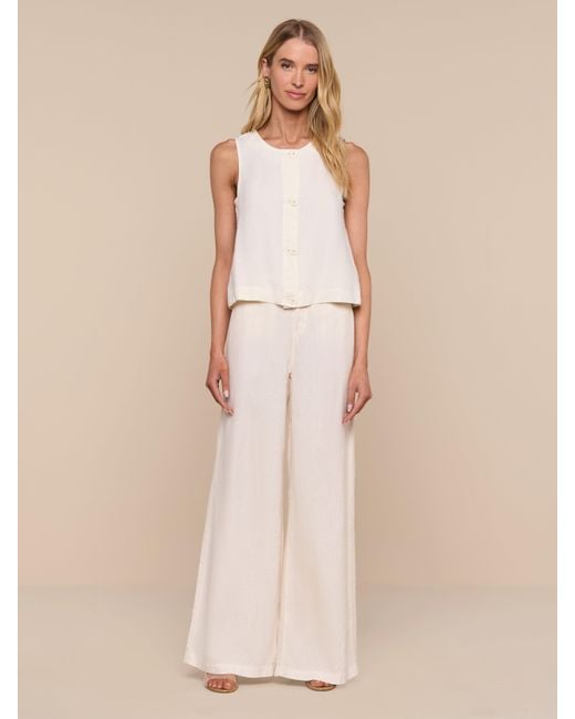 L'Agence Natural Foster Linen Top