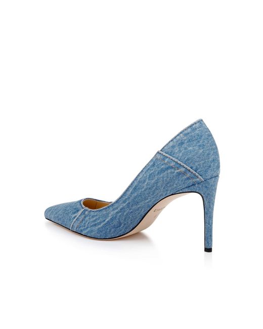 L'Agence Blue Maelle Denim Pump