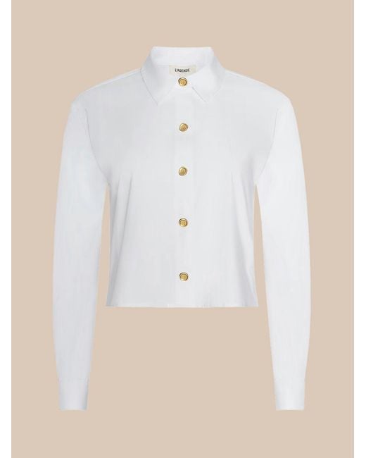 L'Agence White Cosette Shirt