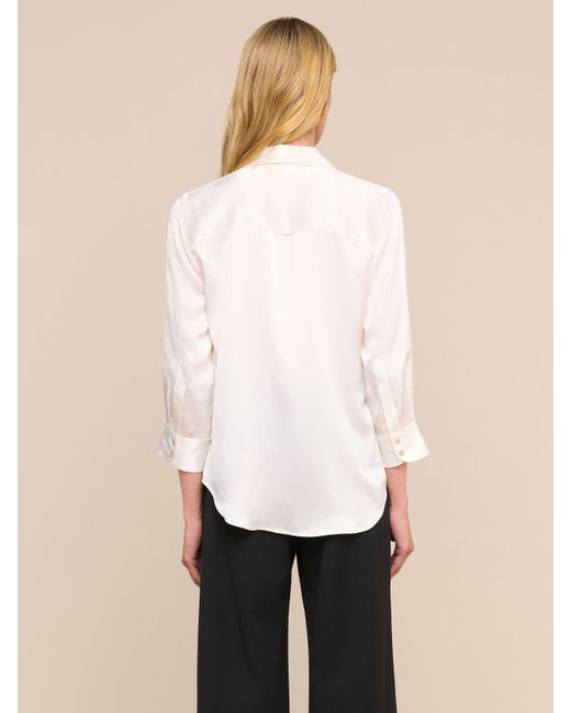 L'Agence White Dani Blouse