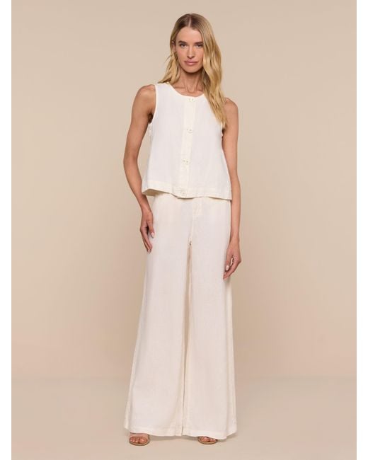 L'Agence Natural Foster Linen Top