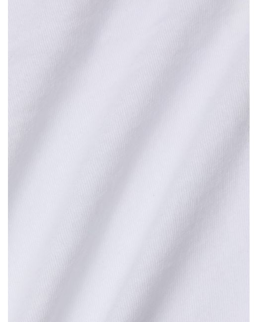 L'Agence White 'Agence Stormy Cropped Cotton T-Shirt