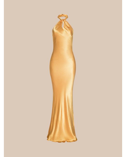L'Agence Natural Saphara Halter Gown
