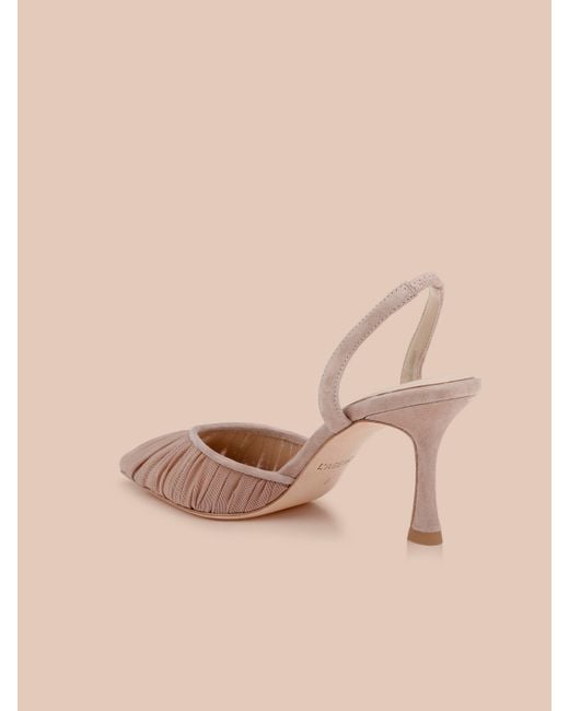 L'Agence Natural Bowery Mesh Slingback Pump