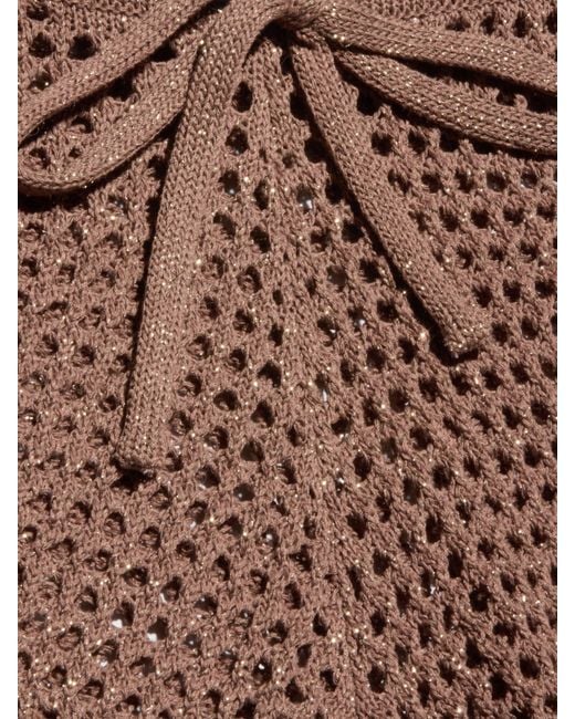 L'Agence Natural Solan Pointelle Knit Short