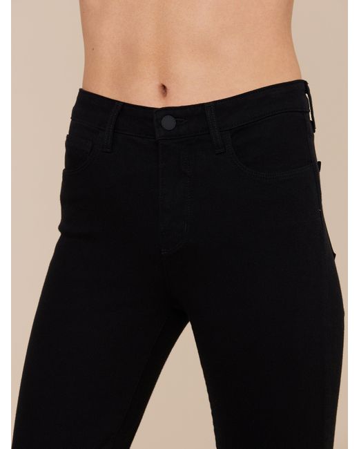 L'Agence White Kendra Cropped Flare Jean