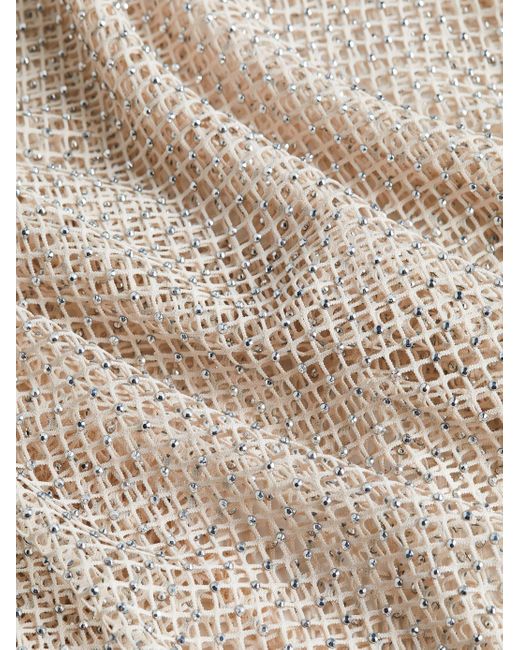 L'Agence White Angela Mesh Cover-up Dress
