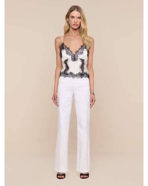 L'Agence Natural Kimber Silk Lace Camisole