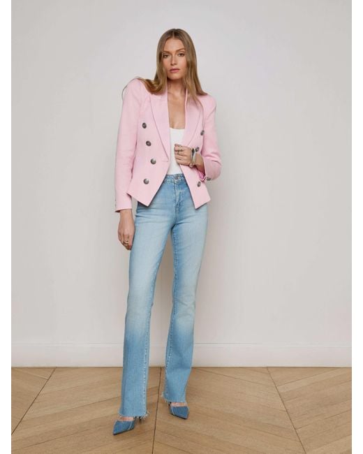 Blazer Bethany, Rose Poudré L'Agence en coloris Pink