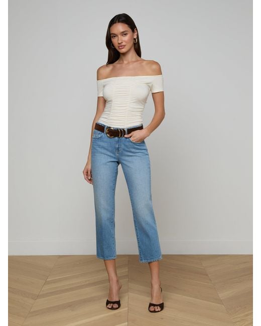 L'Agence Brown 'Agence Tobar Suede Belt