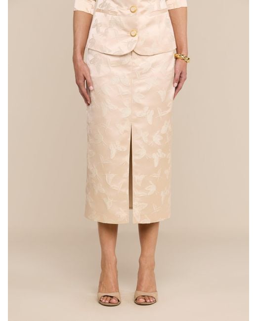 L'Agence Natural Madonna Midi Skirt