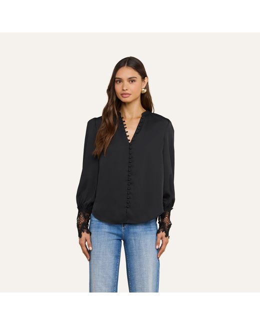 L'Agence Blue Ava Blouse