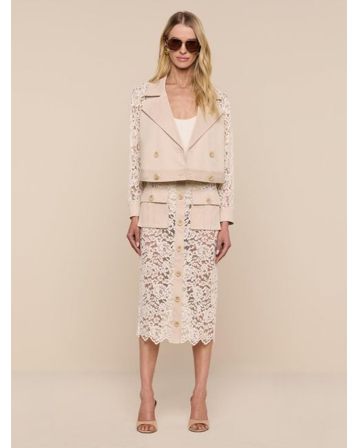 L'Agence Natural Novelle Lace Trench