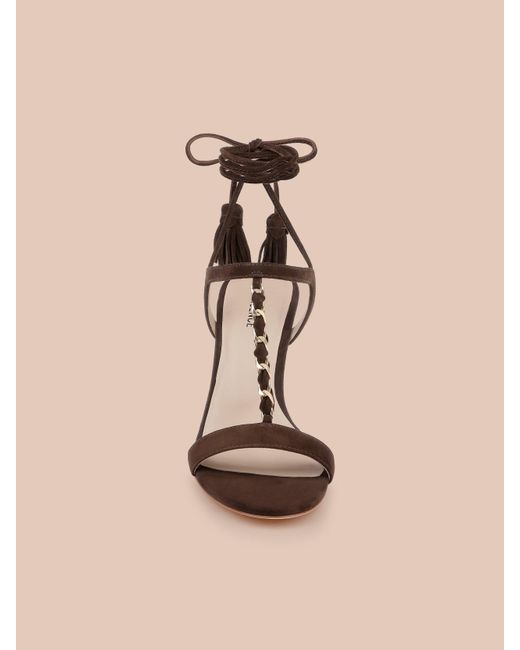 L'Agence Natural Bond Suede Sandal