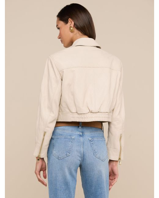 L'Agence Natural Micah Oversized Leather Jacket