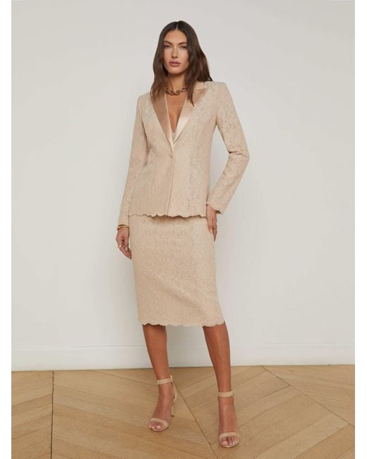 Blazer En Dentelle Clementine L'Agence en coloris Natural