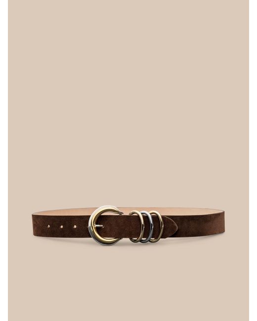 L'Agence Brown 'Agence Tobar Suede Belt
