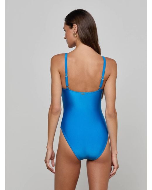 Maillot De Bain Une Pièce Remi, Bleu Capri L'Agence en coloris Blue
