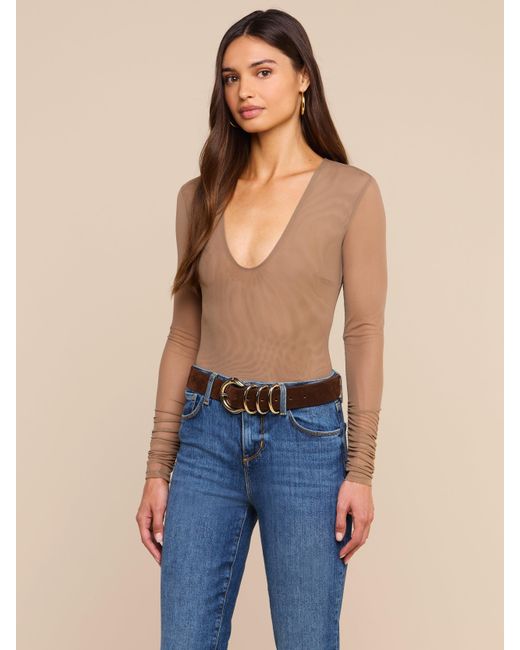 L'Agence Natural Thalassa High-Leg Bodysuit
