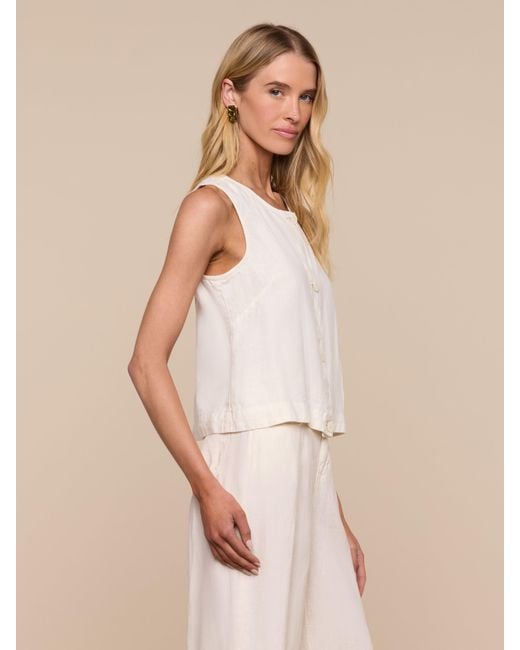 L'Agence Natural Foster Linen Top