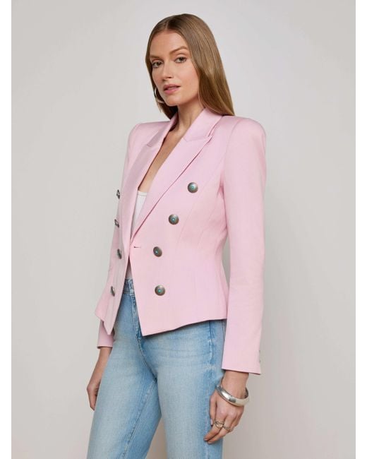Blazer Bethany, Rose Poudré L'Agence en coloris Pink