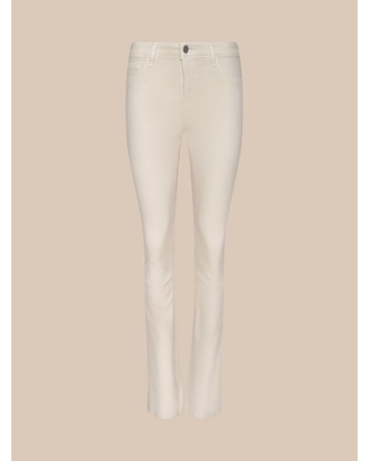 L'Agence White Selma Coated Bootcut Jean
