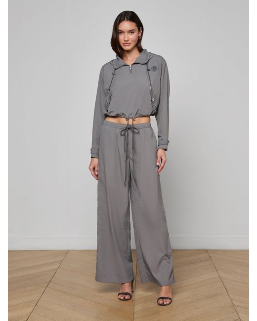 L'Agence Gray Valkyrie Snap Pants
