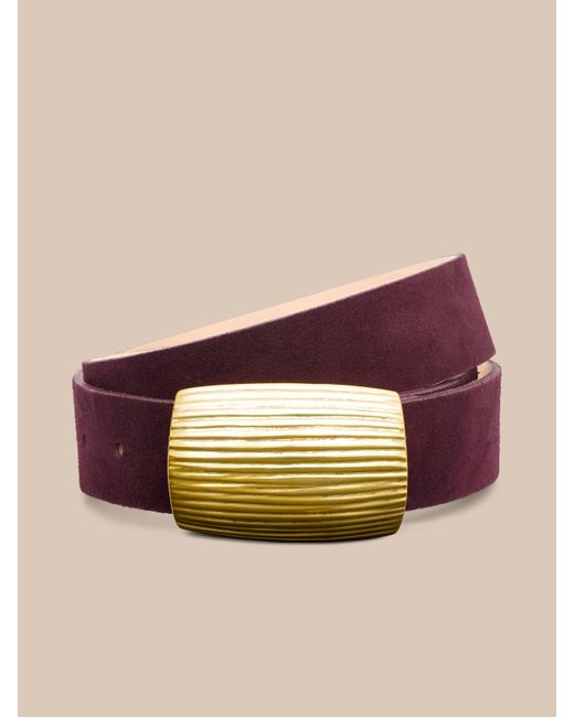 L'Agence Natural Montell Suede Belt