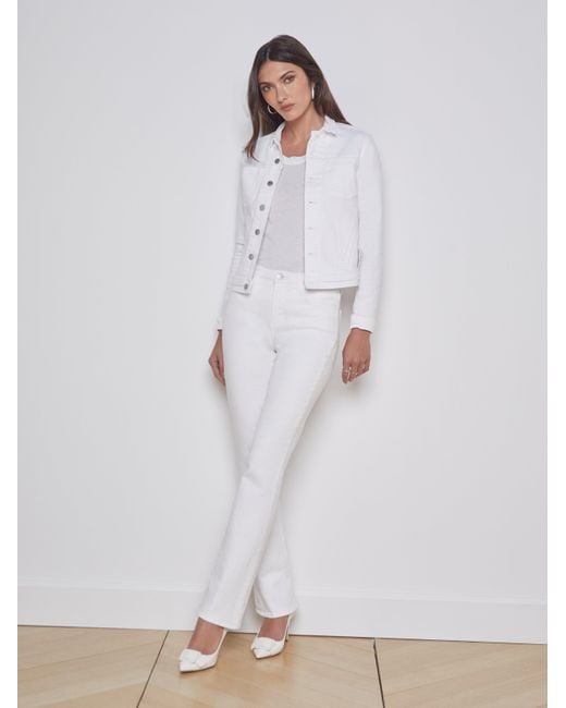 L'Agence White Celine Jacket