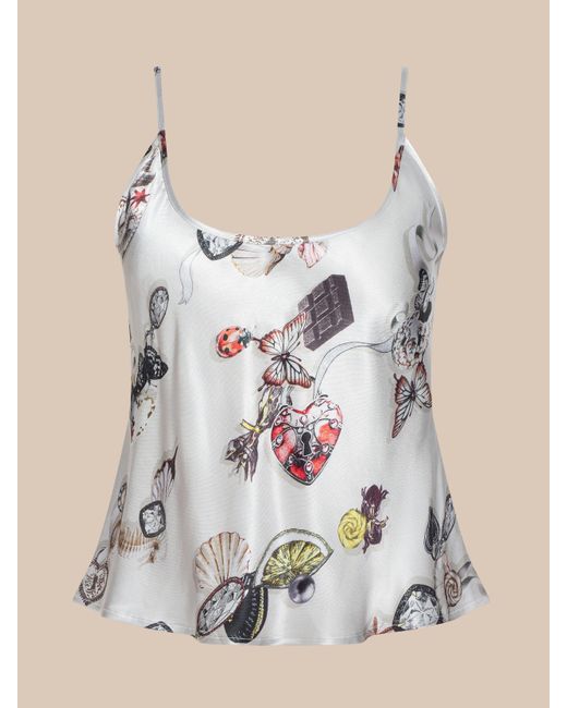 L'Agence Natural Charmy Satin Camisole