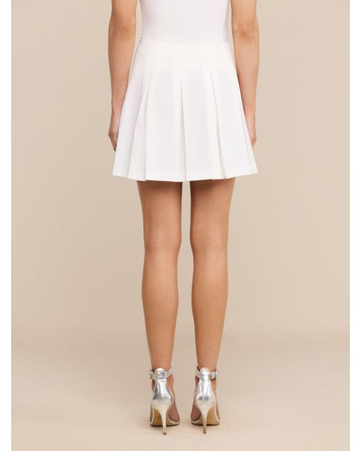 L'Agence Natural Tania Pleated Mini Skirt