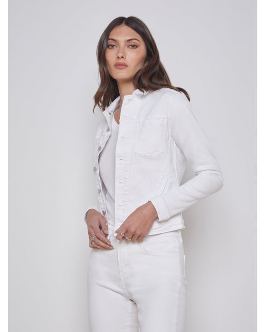 L'Agence White Celine Jacket