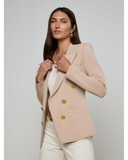 L'Agence Natural Amelia Knit Blazer