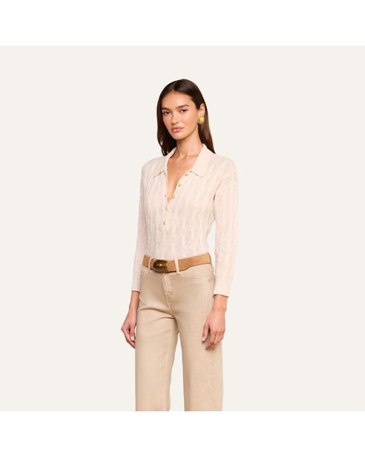 L'Agence Natural 'Agence Airy Cable Knit Sweater