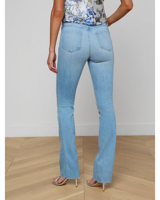 L'Agence Blue Ruth Straight-Leg Jean